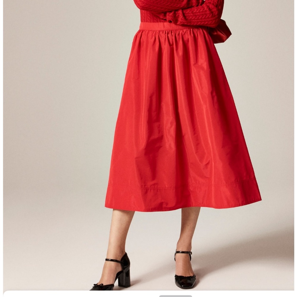 NWT J. Crew Midi Ball Skirt in Taffeta 4